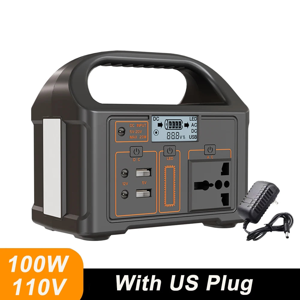 Mini 100W LiFePO4 portable power station, view 7