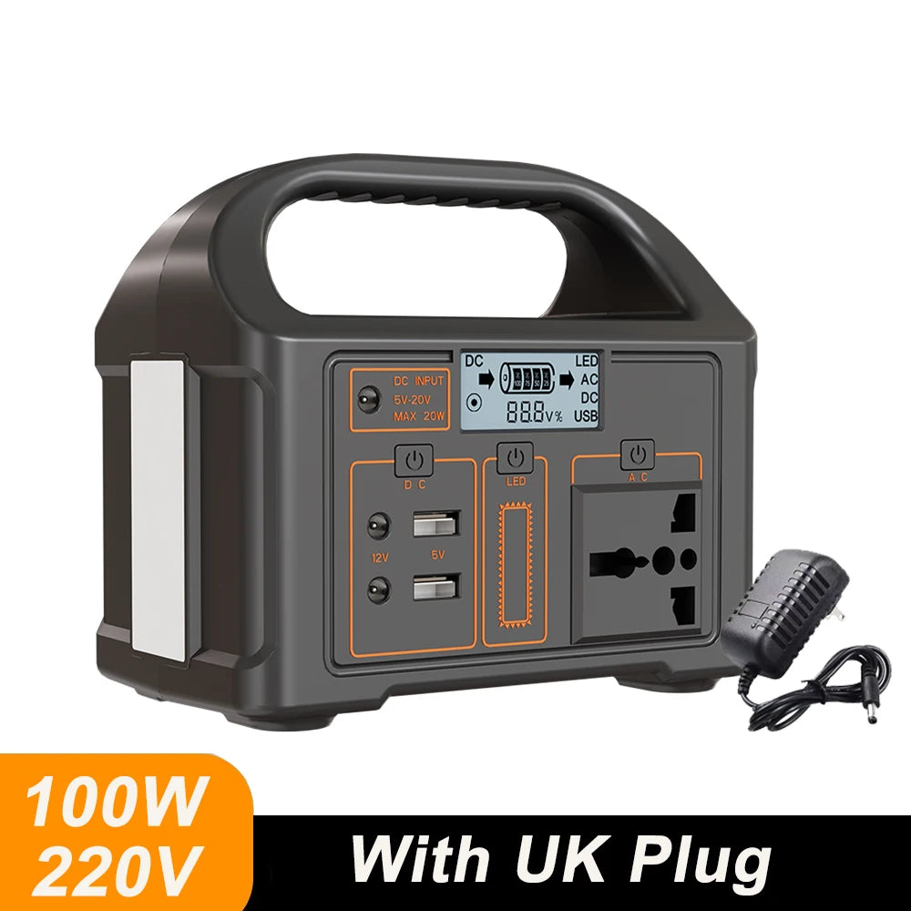 Mini 100W LiFePO4 portable power station, view 9