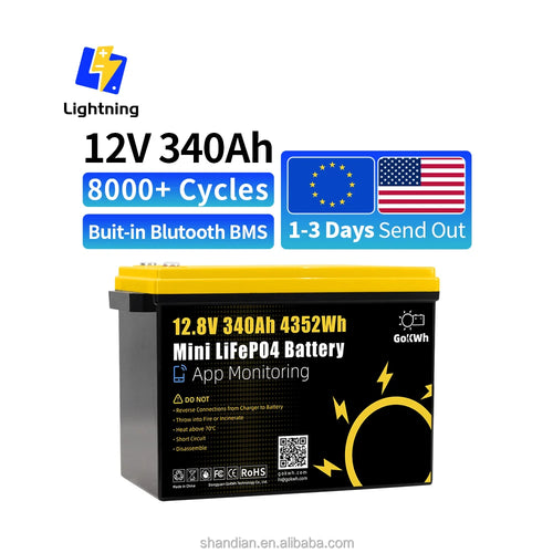 Gridbackup Lithium Solar Battery – 100-340Ah