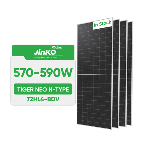 Gridbackup Jinko Tiger Neo 590W Solar Panel – High-Efficiency