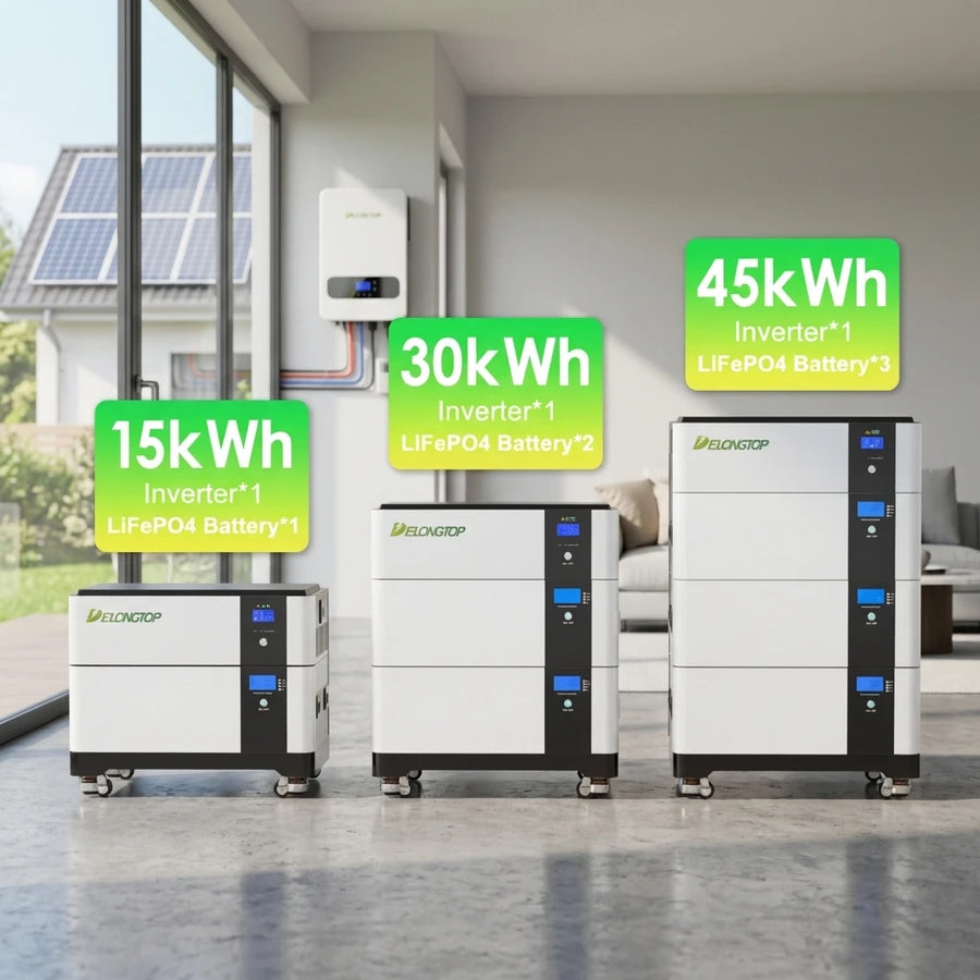 Gridbackup Stackable Home Energy Storage Battery – 10-16kWh