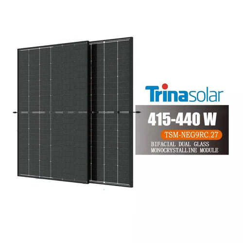 Gridbackup Trina 435W Bifacial Solar Panel – Premium