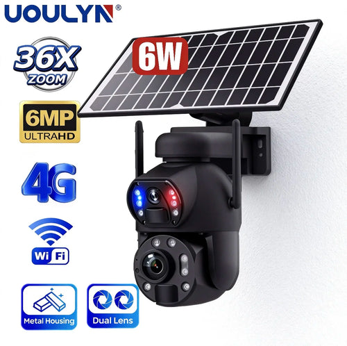 GridBackup Solar Security Camera – Outdoor 4G PTZ Camera