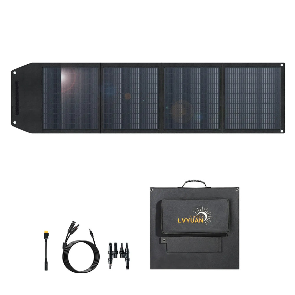 200W foldable monocrystalline solar panel, view 2